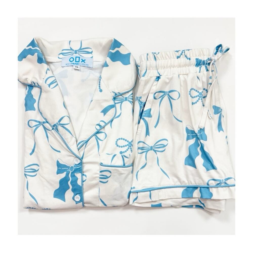 Rock Paper Scissors Bow Pajamas